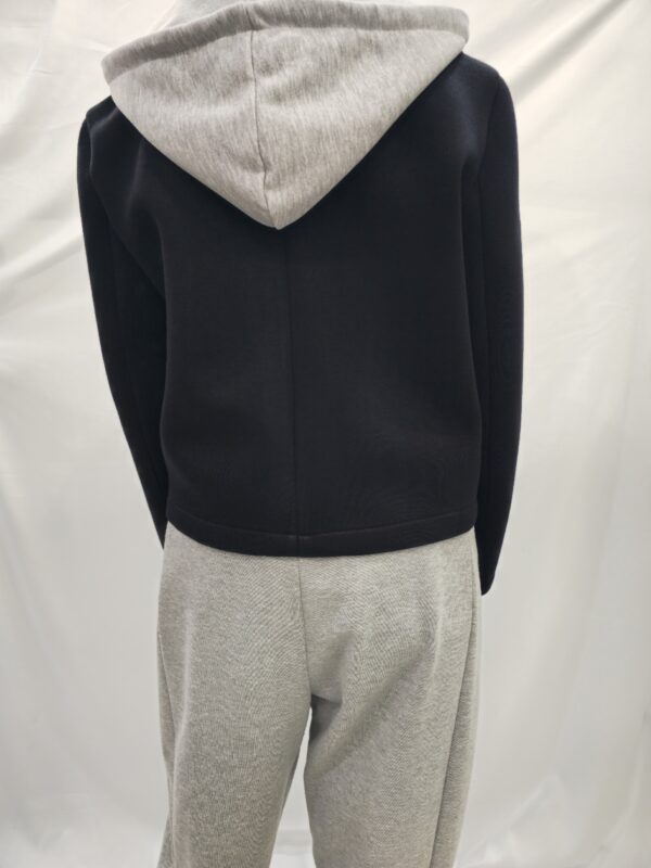 Blouson doppio petto con cappuccio staccabile