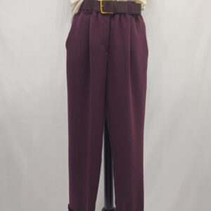 Pantalone con cintura ed elastico in vita