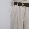 Pantalone con cintura ed elastico in vita