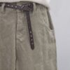 Pantalone baggy in velluto con cintura