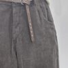 Pantalone baggy in velluto con cintura