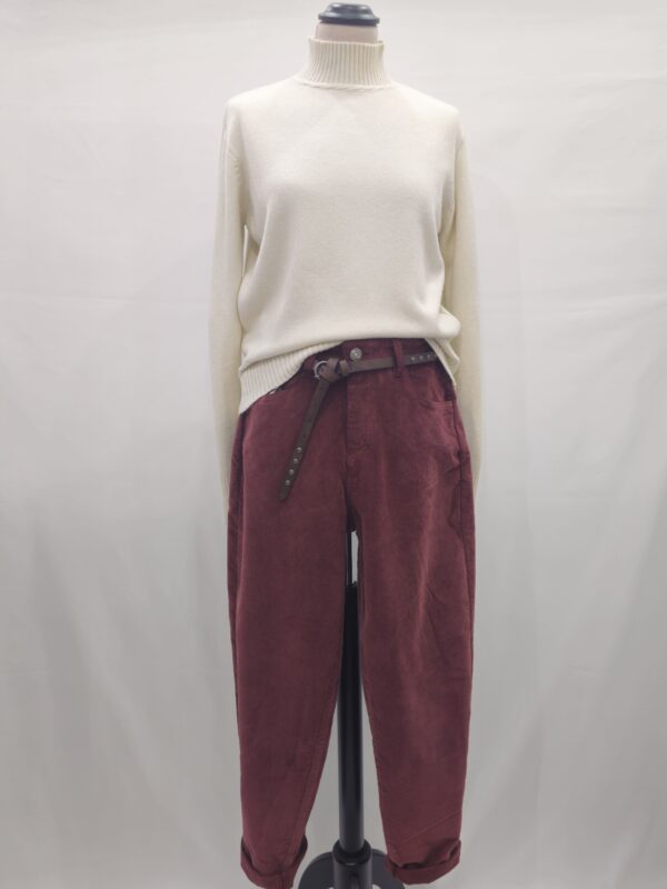 Pantalone baggy con cintura