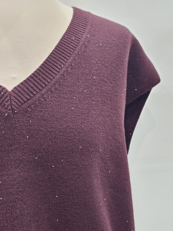 Magia gilet con micro paillettes