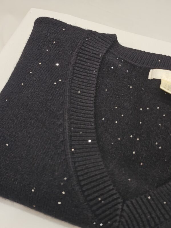 Magia gilet con micro paillettes