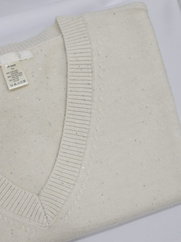 Magia gilet con micro paillettes