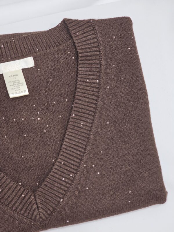 Magia gilet con micro paillettes