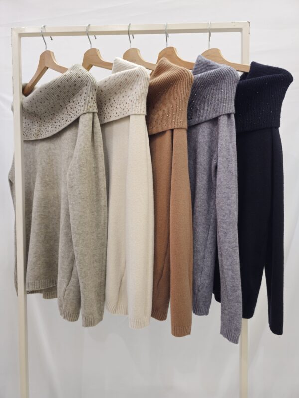 Maglia schiffer con strass