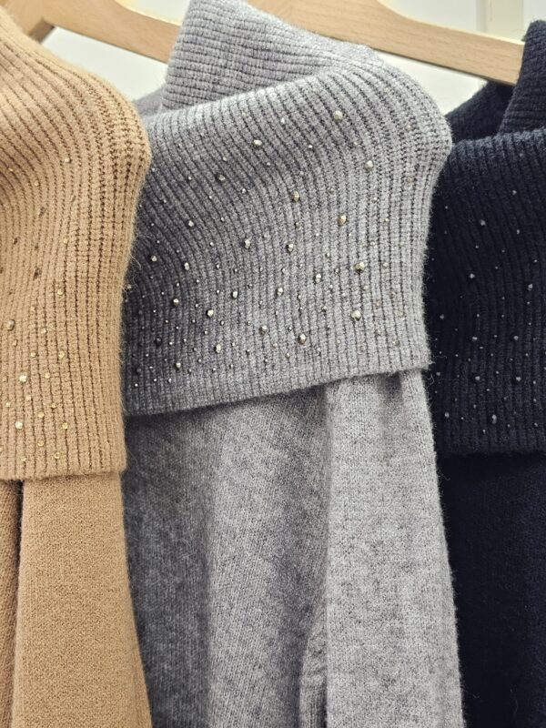 Maglia schiffer con strass