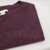 Maglia collo V con paillettes