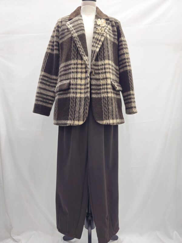 Giacca lana cotta scozzese