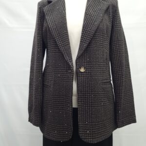 Blazer con micro paillettes