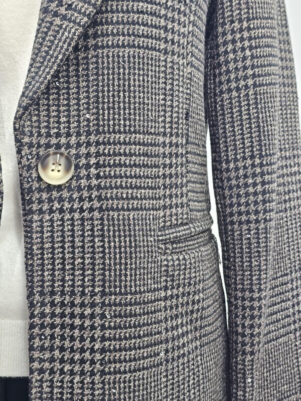 Blazer con micro paillettes