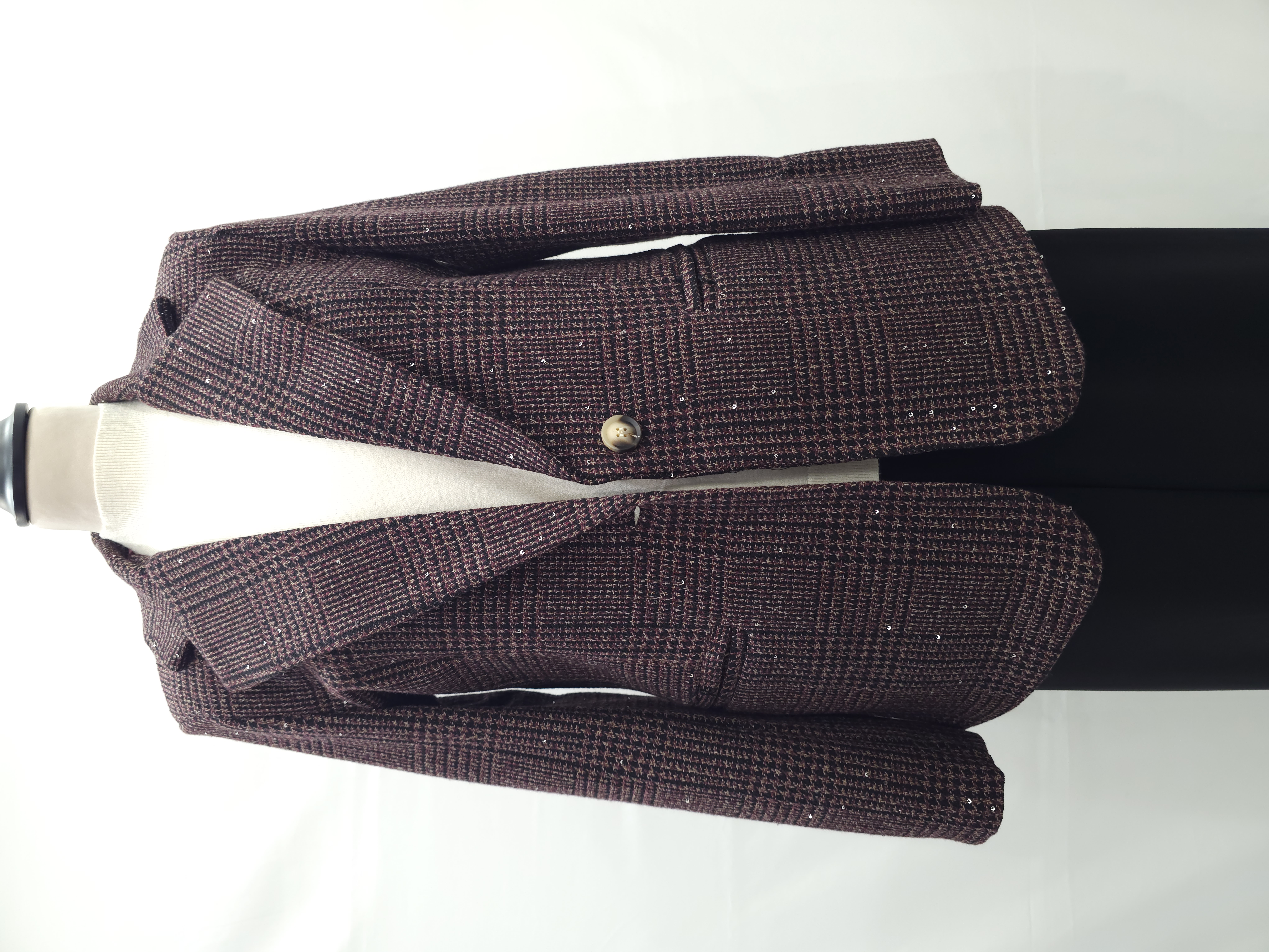 Blazer con micro paillettes