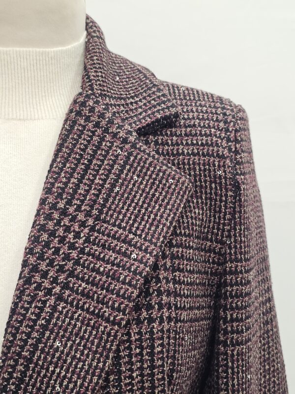 Blazer con micro paillettes