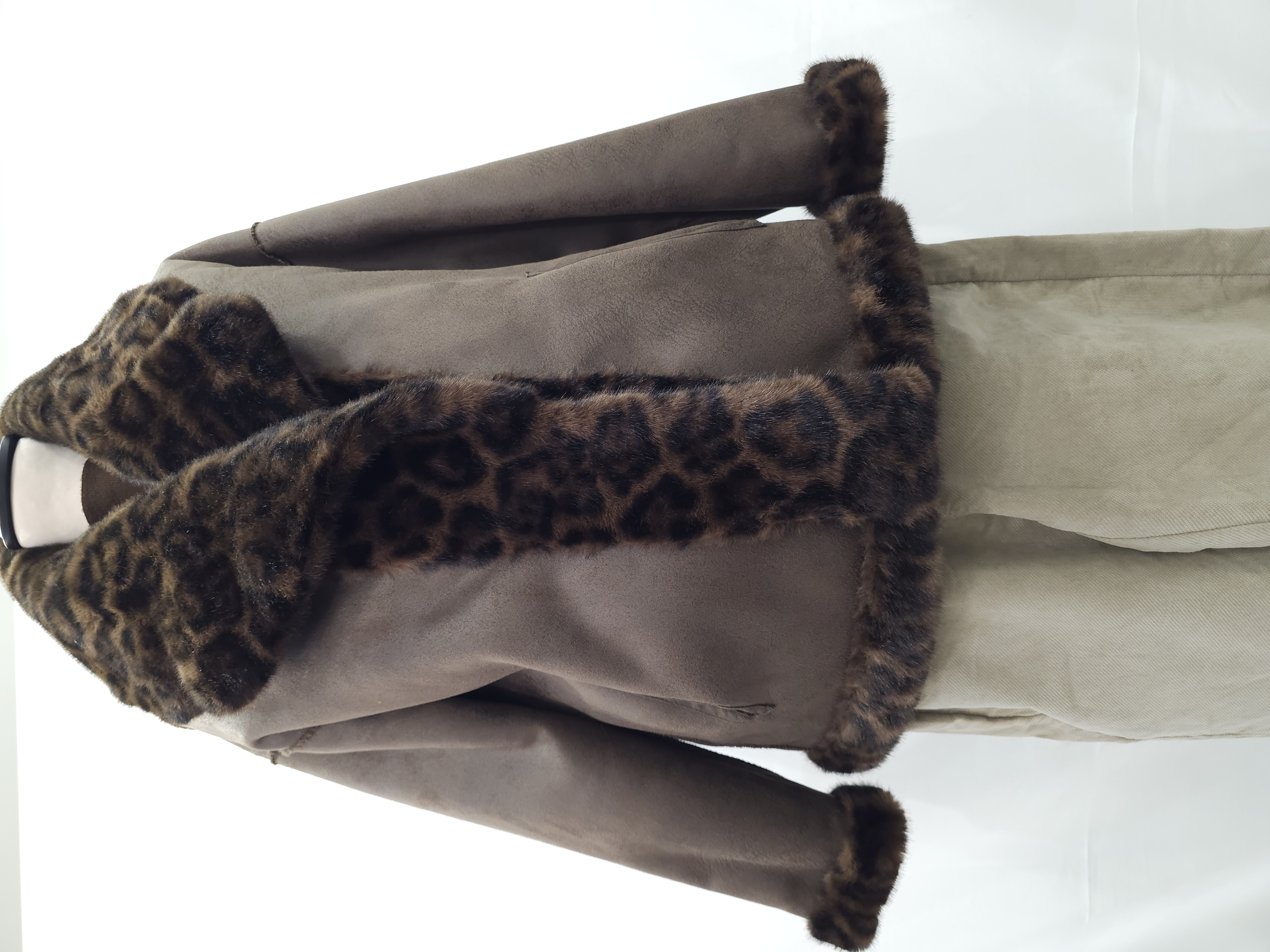 Giacca double face maculata