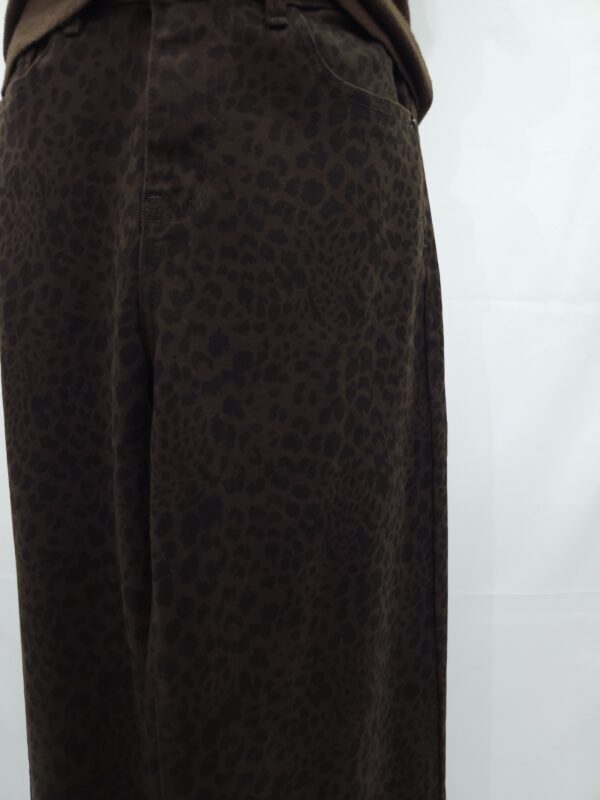 Jeans zampa maculato